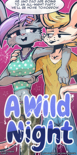 anthro clothed clothing duo female fur hair male male/female red_eyes simple_background text ratcha jane_(ratcha) mammal mouse murid murine rodent comic digital_media_(artwork) english_text hi_res father_(lore) mother_(lore) parent_(lore)