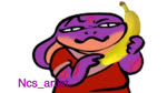 anthro banana clothed clothing countershading dancing electronics female food fruit holding_food holding_fruit holding_object holding_phone humor music open_mouth phone plant simple_background solo text white_background ncs sound_warning banana_phone keeshee cobra lamarian reptile scalie snake 16:9 2021 2d_animation animated english_text meme short_playtime sound webm widescreen