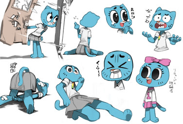 >_< accessory alternate_costume angry anthro bandage barefoot black_eyes blue_body blue_fur bodily_fluids bottomwear bow_(feature) bow_accessory bow_ribbon butt clothed clothing door eyes_closed fangs feet female fur gesture hair_accessory hair_bow hair_ribbon hand_gesture looking_at_viewer low-angle_view mature_anthro mature_female middle_finger rear_view ribbons sharp_teeth simple_background skirt solo sweat sweatdrop tears teeth text topwear whiskers white_background young young_female ysk! cartoon_network the_amazing_world_of_gumball nicole_watterson domestic_cat felid feline felis mammal 2015 japanese_text multiple_images translation_request
