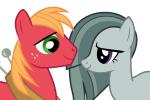 blonde_hair blush duo female feral freckles fur green_eyes grey_body grey_fur grey_hair hair horn male nose_kiss nose_to_nose purple_eyes red_body red_fur simple_background transparent_background tiredbrony friendship_is_magic hasbro my_little_pony big_macintosh_(mlp) marble_pie_(mlp) earth_pony equid equine horse mammal pony together_(disambiguation) 2015 3:2 alpha_channel animated low_res short_playtime