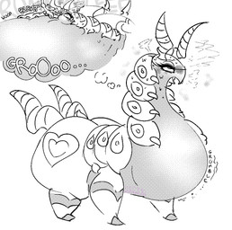 antennae_(anatomy) aroused belly big_belly big_butt bloated bodily_fluids breath butt daydream drinking eye_roll eyelashes feederism feeding_tube female feral huge_belly hungry medical_instrument morbidly_obese morbidly_obese_female morbidly_obese_feral obese obese_female obese_feral onomatopoeia overweight overweight_female overweight_feral quadruped rumbling_stomach scientific_instrument simple_background solo sound_effects sweat text thick_thighs thought_bubble three-quarter_view weight_gain white_background wide_hips blahblah866 nintendo pokemon arthropod generation_5_pokemon pokemon_(species) scolipede 2023 digital_media_(artwork) dithering full-length_portrait portrait