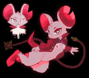 3_toes anthro bedroom_eyes big_ears bodily_fluids breasts clothed clothing clothing_lift coat cum cum_in_mouth cum_inside cum_on_eye cum_on_face cum_overflow cut_ear drinking drinking_cum feet female fur genital_fluids hair hand_on_hip looking_at_viewer lying mouse_ears mouse_tail narrowed_eyes pink_feet seductive shirt shirt_lift short_hair small_breasts smile smiling_at_viewer solo tail toes topwear unbuttoned unbuttoned_shirt weapon whip raskul mina_the_hollower yacht_club_games mina_(mina_the_hollower) mammal mouse murid murine rodent