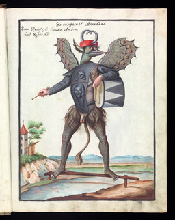 2_horns 3_toes anthro armor back_wings balls beak biped bottomless bottomless_anthro bottomless_male breastplate building claws clothed clothed_anthro clothed_male clothing detailed_background drum drumming_stick eyelashes feet flaccid genitals hill holding_object horn humanoid_genitalia humanoid_hands humanoid_penis insect_wings lepidopteran_wings long_ears male male_anthro musical_instrument nipples outside penis percussion_instrument percussion_mallet plant plantigrade river scales sleeves solo standing tail tail_tuft text toe_claws toes tree tuft wings unknown_artist public_domain asmodeus_(mythology) avian demon 1775 18th_century absurd_res ancient_art german_text hi_res painting_(artwork) traditional_media_(artwork) traditional_painting_(artwork) traditional_watercolor_(artwork) translated watercolor_(artwork)