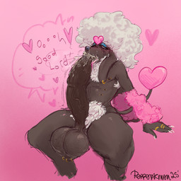 anthro autofellatio ball_ring balls belly_nipples big_balls big_penis blue_eyeshadow bodily_fluids brown_body cum cum_drip cum_in_mouth cum_inside cum_on_penis dripping ear_piercing ear_ring ejaculation eyelashes eyeshadow fellatio femboy fur genital_fluids genital_piercing genitals gradient_background hair huge_balls huge_penis hyper hyper_balls hyper_genitalia hyper_penis makeup male male_anthro mascara masturbation nipple_piercing nipples nude_anthro nude_male open_mouth oral oral_masturbation penile penile_masturbation penis penis_in_mouth piercing pink_background pubes ring_(jewelry) ring_piercing running_makeup running_mascara scrotum_flap scrotum_piercing sex simple_background sitting solo thick_thighs tongue tongue_out tongue_out_fellatio white_body white_fur white_hair pepperpkmon88 nintendo pokemon furfrou generation_6_pokemon pokemon_(species) absurd_res hi_res