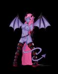 alpha_channel breasts corruption_of_champions demon demon_wings elbow_gloves facial_piercing female gloves green_eyes hair horn long_hair navel nipple_piercing nipples original_character piercing pink_hair plain_background pointy_ears pose pussy silentfox spade_tail spread_wings standing succubus tail_around_leg thigh_highs transparent_background wings
Rating: Explicit
Score: 13
User: Ample_Bovine
Date: December 31, 2013