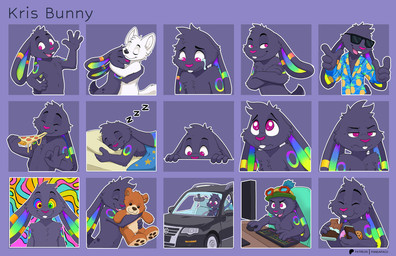 abstract_background anthro bodily_fluids car closed_smile clothed clothing computer_keyboard computer_mouse crying duo eating electronics eyes_closed eyewear food fur glistening glistening_eyes grey_body grey_fur happy hat head_tuft headgear headwear holding_food holding_object hug hugging_object hugging_plushie inside_car inside_vehicle male monitor mouth_closed nude open_mouth open_smile pink_eyes pink_nose pizza plushie purple_background simple_background smile solo sunglasses tears tuft vehicle white_body white_fur young young_anthro young_male pandapaco porsche_automobil_holding_se volkswagen volkswagen_group canid canine lagomorph leporid mammal rabbit hi_res multiple_images