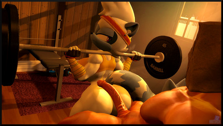 accessory anthro big_butt big_hair big_penis butt clothed clothing crop_top crouching dumbbell duo electronics exercise female female_anthro genitals hair headband headphones hot_dogging inside long_penis male male_human muscular muscular_anthro muscular_female muscular_male pantsless penis penis_on_ass purple_eyes sex sexercise shirt topwear weights white_body workout armada_(artist) garry's_mod idw_publishing sega sonic_the_hedgehog_(comics) sonic_the_hedgehog_(idw) sonic_the_hedgehog_(series) alex_the_human_(armada) tangle_the_lemur human lemur mammal primate ring-tailed_lemur strepsirrhine 3d_(artwork) digital_media_(artwork) hi_res