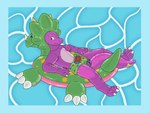 anthro clothed clothing diaper inflatable inflatable_toy male pattern_diaper pool_toy simple_background solo swim_ring swim_ring_with_face wearing_diaper unknown_artist zoran animate_inanimate ceratopsian dinosaur living_inflatable ornithischian prehistoric_species reptile scalie theropod triceratops tyrannosaurid tyrannosauroid tyrannosaurus tyrannosaurus_rex absurd_res hi_res