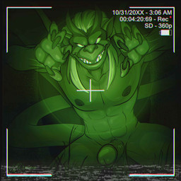 abs anthro balls camera_hud claws erection genitals hair holidays horn humanoid_genitalia humanoid_penis humanoid_pointy_ears looking_at_viewer male membrane_(anatomy) membranous_wings navel night_vision nipples nude penis pointy_ears smile solo tail teeth vhs_filter wings lsdxiii disney gargoyles halloween brooklyn_(gargoyles) gargoyle scalie 1:1 digital_media_(artwork) hi_res