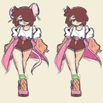 anthro female simple_background sketchy solo ysundae ysundaevt vtuber human mammal murid murine rat rodent 1:1 digital_drawing_(artwork) digital_media_(artwork) digital_painting_(artwork) sketch