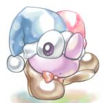 ambiguous_gender clothing fool's_hat hat headgear headwear not_furry one_eye_closed solo box_xod kirby_(series) nintendo marx_(kirby) waddling_head 1:1 2019 low_res