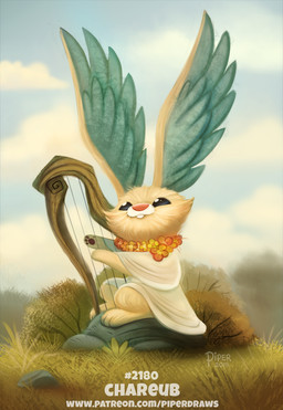ambiguous_gender anthro black_eyes blue_body blue_feathers buckteeth clothed clothing cloud feathered_wings feathers flower fur garland grass harp head_wings humor musical_instrument outside pawpads plant plucked_string_instrument pun rock sky solo string_instrument tan_body tan_fur teeth text unusual_wing_placement visual_pun white_body white_fur wings piper_thibodeau angel cherub hare lagomorph leporid mammal 2018 digital_media_(artwork) digital_painting_(artwork) painting_(artwork) url