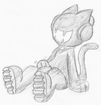 boots clothing drone dronesuit dronification electronics featureless_face footwear gloves handwear headphones implied_permanent latex latex_boots latex_clothing latex_footwear latex_gloves latex_handwear latex_skinsuit masturbation rubber_clothing shoes skinsuit slave tight_clothing krysto_(artist) monstercat_media monstercat monochrome