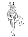 anthro antlers arm_tuft balls blush bodily_fluids bottomless circumcised clothed clothing cum cum_in_mouth cum_inside cum_on_balls cum_on_face cum_on_own_face cum_on_penis cum_on_self ejaculation elbow_tuft erection eyebrows fur genital_fluids genitals hooves horn humanoid_genitalia humanoid_penis male markings masturbation neck_tuft penile penile_masturbation penis pubes scut_tail short_tail simple_background solo spots spotted_body spotted_fur tail tuft white_background tohfu fel_(suppawuffy) deer mammal 2020 black_and_white digital_drawing_(artwork) digital_media_(artwork) greyscale hi_res monochrome