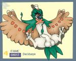 balls feathered_wings feathers feral foreskin genitals male nude penis simple_background solo wings leskarmory nintendo pokemon avian bird decidueye generation_7_pokemon pokemon_(species)