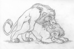 all_fours anal ass_up cat chris_mckinley disney doggystyle duo feline feral feral_on_feral from_behind gay greyscale kovu lion male mammal monochrome pencil_(art) penis scar_(the_lion_king) sex sketch the_lion_king
Rating: Explicit
Score: 4
User: greyfox88
Date: September 26, 2013