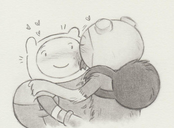 backpack blush bruised bruised_face clothing duo face_lick hat headgear headwear hug interspecies licking male male/male not_furry plant shirt simple_background tongue toony topwear lynxfurr adventure_time cartoon_network fern_(adventure_time) finn_the_human elemental_creature elemental_humanoid flora_fauna human humanoid mammal plant_humanoid graphite_(artwork) traditional_media_(artwork)