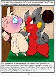 absurd_res angry anthro door duo english_text female fist fur generation_5_pokemon generation_8_pokemon grass hi_res holding_up_other_character male minccino morpeko morpeko_(hangry_mode) multicolored_body multicolored_fur nintendo plant pokemon pokemon_(species) pokemon_mystery_dungeon rodent_powered_(softestpuffss) scared softestpuffss spike_chunsoft stone_wall text wall_(structure) wood wood_door wraps wraps_only