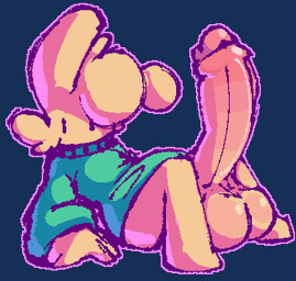 anthro arm_support balls big_balls big_penis blush body_blush bottomless bottomless_anthro bottomless_male clothed clothing erection facial_tuft foreskin genitals glans glistening glistening_balls glistening_genitalia glistening_penis green_clothing green_sweater green_topwear huge_balls huge_penis hyper hyper_genitalia hyper_penis looking_at_viewer lying male male_anthro mouthless on_back outline penis penis_blush pink_outline simple_background solo sweater topwear transparent_background tuft yellow_body yellow_penis bitwily wily_(bitwily) lagomorph mammal 2022 aliasing alpha_channel digital_media_(artwork)