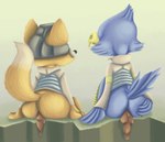 anthro bottomless butt butt_grab clothed clothing duo feces hand_on_butt male pooping pooping_together rear_view scatplay sitting topwear jubb nintendo star_fox falco_lombardi fox_mccloud avian bird canid canine falcon falconid fox mammal 2018 signature