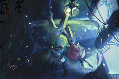 2_horns ambiguous_gender anthro bandage black_body black_eyes claok cloak clothed clothing empty_eyes eyes_closed group horn larger_ambiguous one_eye_obstructed red_cloak red_clothing sitting size_difference smaller_ambiguous trio nacl hollow_knight_(franchise) team_cherry hollow_knight_(character) hornet_(hollow_knight) the_knight_(hollow_knight) arthropod vessel_(species) 2026 hi_res signature female_(lore) half_sister_(lore) sibling_(lore) sister_(lore)