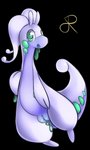 dripping female feral genitals green_eyes plump_labia purple_body pussy slime solo tail rasenxoru nintendo pokemon gastropod generation_6_pokemon goodra mollusk pokemon_(species) 3:5 alpha_channel