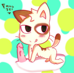 blush duo erection genitals humanoid_genitalia humanoid_penis looking_at_viewer male penis solo_focus tongue tongue_out foxxx321 domestic_cat felid feline felis mammal 2015 signature