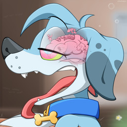 anthro assimilation brain brainwashing caption corruption crossgender female gender_transformation group hypnosis identity_death infection infectious ink intelligence_loss mind_control organs possession slime toony transformation allbadbadgers conditional_dnp canid canine canis domestic_dog mammal 1:1 absurd_res hi_res story trans_(lore)