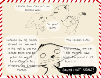 anthro border crossed_arms dialogue duo fur interrobang speech_bubble text white_border young young_anthro qalcove disney zootopia nick_wilde canid canine felid fox mammal red_fox true_fox 2020 absurd_res comic english_text hi_res sketch