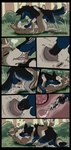 anatomically_correct anatomically_correct_genitalia anatomically_correct_penis anatomically_correct_pussy animal_genitalia animal_penis animal_pussy antlers anus black_border bodily_fluids border canine_genitalia canine_penis canine_pussy claws cum cum_in_pussy cum_in_uterus cum_inside duo ejaculation female feral forest forest_background french_kissing genital_fluids genitals grass horn impregnation internal internal_vaginal kissing knot knotted_penis licking male male/female nature nature_background ovum pawpads paws penetration penis plant pussy sex shrub sperm_cell tail tail_motion tailwag tongue tree uterus vaginal vaginal_fluids vaginal_penetration muskydusky canid canine canis mammal wolf absurd_res comic hi_res