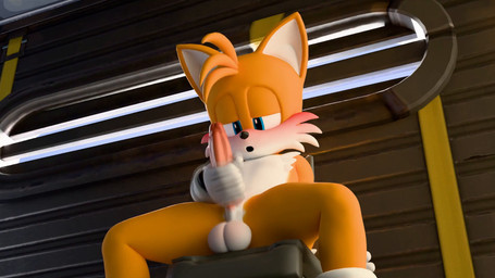 anthro balls blush genitals humanoid_genitalia humanoid_penis looking_pleasured male masturbation penis sitting solo spread_legs spreading twintails3d sega sonic_the_hedgehog_(series) miles_prower canid canine fox mammal 3d_(artwork) 3d_animation animated digital_media_(artwork) hi_res short_playtime sound video