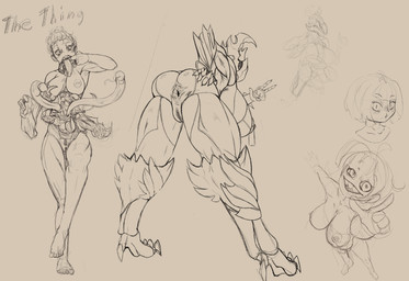 anus big_breasts breasts butt claws female finger_in_mouth genitals gore huge_breasts nightmare_fuel nipple_piercing nipples piercing presenting presenting_anus presenting_hindquarters pubes rear_view solo split_jaw tentacles toe_claws vulva vaan0 digital_extremes tencent the_thing warframe juliette_(the_thing) voruna_(warframe) human humanoid mammal monster the_thing_(organism) warframe_(species) absurd_res guide_lines hi_res sketch sketch_page