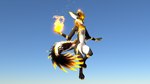 16:9 3d_(artwork) 4k absurd_res alternate_color alternate_form anthro ascended_xevian black_body digital_media_(artwork) elemental_manipulation feathers fire fire_manipulation fireball floating fur glowing gold_markings hi_res huge_filesize magic magic_user male markings rexouium stripes white_body white_fur white_stripes widescreen xevian_(xevianlight) xevianlight yellow_body yellow_feathers yellow_fur