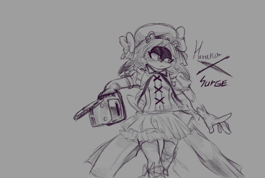 accessory alternative_fashion anthro big_bow biped blush bonnet boots bottomwear bow_ribbon bow_tie breasts chainsaw classic_lolita clothing cosplay cosplay_lolita crossover_cosplay female footwear frilly frilly_bottomwear frilly_clothing frilly_gloves frilly_skirt gloves hair hair_accessory hair_bow hair_ribbon handwear headgear headwear holding_chainsaw holding_object holding_power_tool holding_tool j-fashion lace laced_boots lolita_(fashion) looking_away midriff navel pose power_tool ribbons shoes shy skirt small_breasts solo text tools kirbchub idw_publishing is_this_a_zombie? sega sonic_the_hedgehog_(comics) sonic_the_hedgehog_(idw) sonic_the_hedgehog_(series) haruna_(is_this_a_zombie?) surge_the_tenrec afrosoricid mammal tenrec 2025 character_name crossover digital_media_(artwork) greyscale monochrome portrait sketch three-quarter_portrait