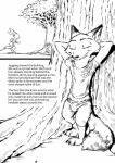 2017 absurd_res anthro bulge canid canine clothed clothing comic digital_drawing_(artwork) digital_media_(artwork) disney duo english_text eyes_closed female fox greyscale hands_behind_head hi_res judy_hopps lagomorph leaning leporid male mammal monochrome nick_wilde outside plant rabbit red_fox sexual_tension simple_background smile text thewyvernsweaver tree true_fox white_background zootopia