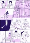 age_regression anthro bed clothed clothing confusion detailed_background dialogue female forced forced_transformation fur furniture gaming_chair gender_transformation hair human_to_anthro inside_tank looking_at_viewer male male/female mid_transformation mtf_transformation on_bed open_mouth reality_shift sitting sitting_on_bed solo species_transformation tail teleportation text tf_into_fictional_character transformation young young_anthro young_female aogami cyberconnect2 fuga:_melodies_of_steel little_tail_bronx nintendo nintendo_switch mei_marzipan canid canine caninu canis domestic_dog german_shepherd herding_dog human mammal pastoral_dog absurd_res comic digital_media_(artwork) english_text hi_res