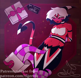 abdominal_bulge bound box breasts christmas_present container featureless_breasts female female_penetrated gift gift_box gift_tag heart_eyes heart_symbol holidays legs_tied penetration restrained restrained_by_tentacles sex tentacle_in_vagina tentacle_penetration tentacle_sex tentacles tentacles_around_arms tentacles_around_legs tentacles_on_female vaginal vaginal_penetration tigermcheh christmas tiger_(tigermcheh) humanoid imp mimic mimic_chest tentacle_creature animated loop no_sound short_playtime video