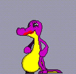 ambiguous_gender anthro belly belly_expansion big_belly bouncing_belly expansion inflation nude purple_body semi-anthro smile solo tail rogerrog crocodile crocodilian reptile scalie animated low_res thumbnail