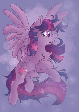chest_tuft female feral horn inner_ear_fluff looking_offscreen solo sparkles tuft wings wrinkled_nose thunderball friendship_is_magic hasbro my_little_pony mythology twilight_sparkle_(mlp) equid equine mammal mythological_creature mythological_equine winged_unicorn absurd_res hi_res