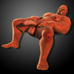 abs balls biceps big_muscles butt foreskin genitals half-erect humanoid_genitalia humanoid_penis looking_at_viewer lying male muscular muscular_humanoid muscular_male not_furry nude_humanoid nude_male pecs penis reclining red_body red_skin solo spread_legs spreading tusks bartol humanoid orc 1:1 3d_(artwork) digital_media_(artwork) hi_res