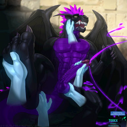 abs anthro balls big_penis bodily_fluids body_worship cum cumshot disembodied_hand ejaculation erection foot_rub genital_fluids genitals group handjob male muscular muscular_male nude orgasm_face pecs penile penis serratus sex unusual_bodily_fluids unusual_cum unusual_genital_fluids todex american_dragon:_jake_long disney mythology dark_dragon_(american_dragon) dragon mythological_creature mythological_scalie scalie hi_res