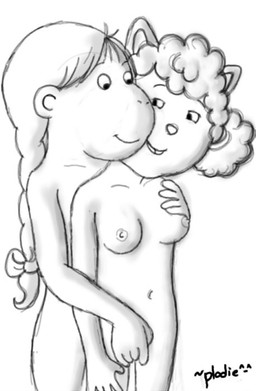 anthro breasts duo female female/female fingering nipples sex young plodie arthur_(series) muffy_crosswire sue_ellen_armstrong domestic_cat felid feline felis haplorhine mammal monkey primate monochrome