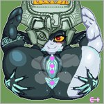 anus female genitals ineffective_censorship pussy spread_anus spreading crossman nintendo the_legend_of_zelda twilight_princess midna princess_zelda imp censored digital_media_(artwork) pixel_(artwork)