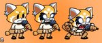 anthro claws electronics female finger_claws glowing glowing_eyes microphone singing solo style_emulation wazzaldorp aggretsuko friday_night_funkin' sanrio retsuko ailurid mammal red_panda 2021 crossover hi_res