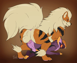 all_fours anal anal_penetration anthro anthro_on_feral anthro_penetrated anus backsack ball_slap balls balls_deep bestiality bouncing_balls bouncing_butt bouncing_penis butt duo erection feral feral_penetrating feral_penetrating_anthro fluffy fluffy_tail from_behind_position fur genitals interspecies knot knot_fucking larger_feral larger_male larger_on_top machine male male/male male_on_anthro male_on_bottom male_on_feral male_on_top male_penetrated male_penetrating male_penetrating_male mounting on_bottom on_top penetration penile penile_penetration penis penis_in_ass perineum pokephilia purple_body sex size_difference slap smaller_anthro smaller_male smaller_penetrated smile tail riushi nintendo pokemon biscus arcanine generation_1_pokemon pokemon_(species) protogen 2022 animated animated_gif short_playtime