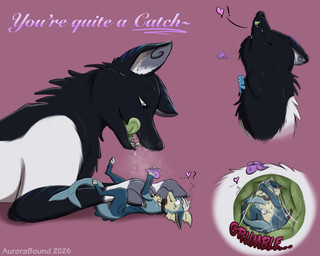 anthro black_body black_fur blue_body blue_fur extreme_size_difference feral fur holidays internal licking licking_lips love macro micro oral_vore organs pinned size_difference stomach swallowing tongue tongue_out valentine's_day_card vore white_body white_fur aurorabound nintendo pokemon valentine's_day canid canine eeveelution fox generation_1_pokemon mammal pokemon_(species) vaporeon 5:4 comic hi_res