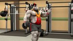 abs anthro athletic_wear barbell biceps black_hair bottomwear clothing dumbbell facial_hair facial_horn fur gender_symbol gesture goatee grey_body grey_bottomwear grey_clothing grey_fur grey_shorts gym gym_bottomwear gym_shorts hair heart_symbol holding_weights horn looking_at_viewer machine male male_symbol multicolored_clothing multicolored_shirt multicolored_tank_top multicolored_topwear musclegut muscular muscular_anthro muscular_male muscular_thighs nipples nose_horn obliques orange_clothing orange_shirt orange_tank_top orange_topwear ponytail poster red_clothing red_hair red_shirt red_tank_top red_topwear shirt shorts solo symbol tank_top topwear waving waving_at_viewer weights wristband yellow_clothing yellow_shirt yellow_tank_top yellow_topwear braford house_of_beef chuck_(braford) mammal rhinoceros 16:9 2020 3d_(artwork) digital_media_(artwork) widescreen