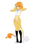 2014 balls blue_eyes bow claws clothing ear_piercing erection feline fur girly hair humanoid_penis lion looking_at_viewer male mammal miu navel orange_hair panties penis piercing rio_(miu) shirt smile socks solo standing tail_ring underwear yellow_fur
Rating: Explicit
Score: 16
User: Fur_in_the_dark
Date: April 11, 2014