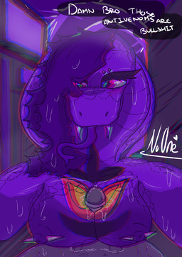 anthro bite bite_mark bodily_fluids breast_play breasts distorted_vision dominant dominant_female duo female male male/female outside_sex poisoned public public_nudity public_sex scales sex sweat sweatdrop titfuck noonearts nintendo pokemon arbok generation_1_pokemon pokemon_(species) reptile scalie snake absurd_res hi_res