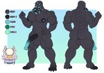 animal_genitalia animal_penis anthro balls big_pecs equine_genitalia equine_penis erection genitals male muscular muscular_male nipples nude pecs penis solo standing tentacles 1ceberg mind_flayer absurd_res hi_res model_sheet